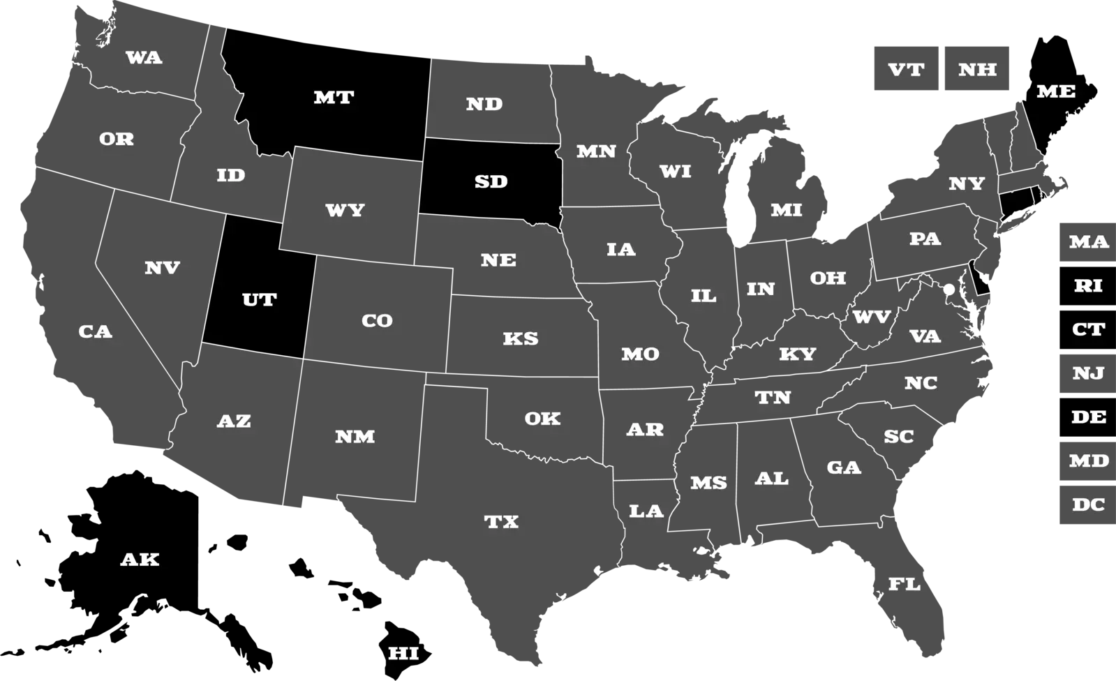 Wine Club shipping map
